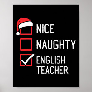 ニースいけなリスト英語先生クリスマスマチ ポスター