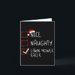 ニースいけなローンモーワーレーサーリストChristmas Santa カード<br><div class="desc">ニースいけなローンモーワーレーサーリストクリスマスサンタクロース</div>