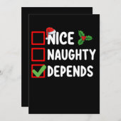 ニースいけな依存型クリスマスリスト 招待状 (正面/裏面)