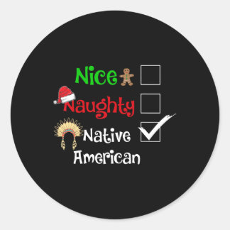 ニースいけな先住民アメリカンサンタクリスマスピジャム ラウンドシール
