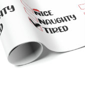 ニースいけな疲れたクリスマスリストクリスマスサンタクロース ラッピングペーパー (ロールコーナー)