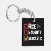 ニースいけな皮肉クリスマスリスト皮肉 キーホルダー (正面左)