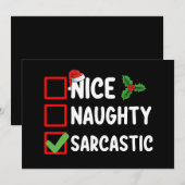 ニースいけな皮肉クリスマスリスト皮肉 招待状 (正面/裏面)