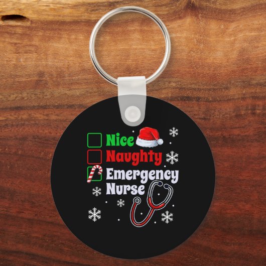 ニースいけな緊急ナースクリスマスErクリスマス キーホルダー (正面)