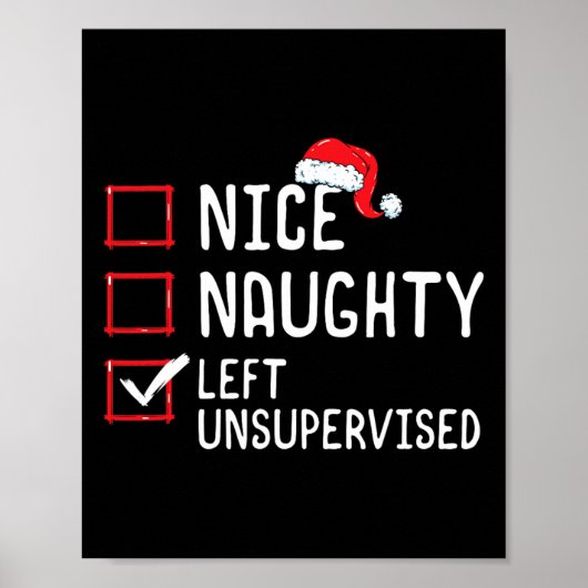 ニースいけな離れの未管のクリスマスリスト ポスター (正面)