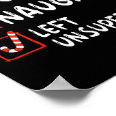 ニースいけな離れの未管理のクリスマスリスト家族 ポスター (角)