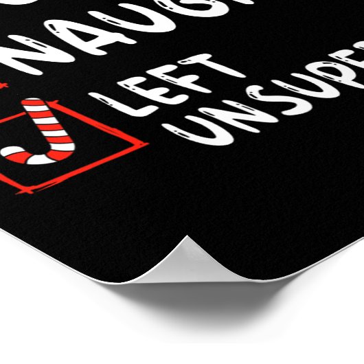 ニースいけな離れの未管理のクリスマスリスト家族 ポスター (角)