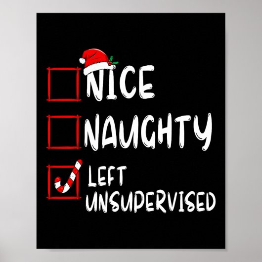 ニースいけな離れの未管理のクリスマスリスト家族 ポスター (正面)