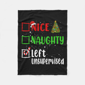 ニースいけな離れの未管理のクリスマス・リスト フリースブランケット