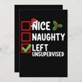 ニースいけな離れの未管理のクリスマス・リスト 招待状 (正面/裏面)