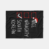 ニースいけな韓国クリスマス韓国He フリースブランケット (正面(横))