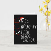 ニースいけな5年生先生クリスマスリストSa カード (黄色い花)