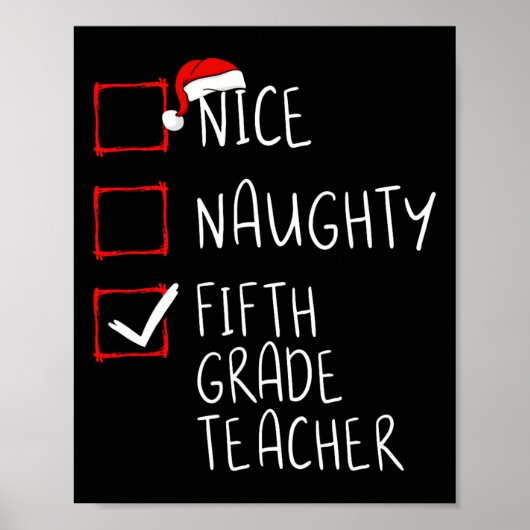 ニースいけな5年生先生クリスマスリストSa ポスター (正面)