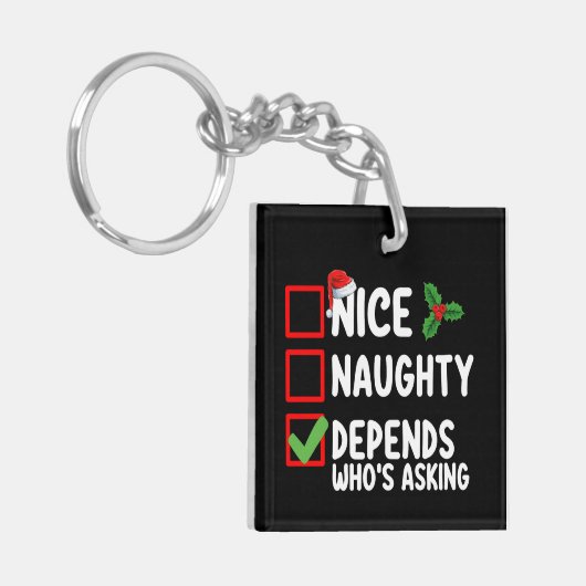 ニースいけな・ディペンダー頼ズ・ザ・クリスマス キーホルダー (正面左)