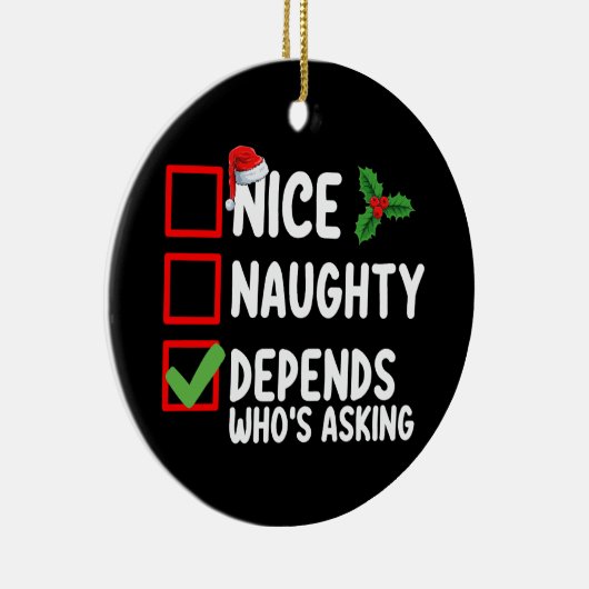 ニースいけな・ディペンダー頼ズ・ザ・クリスマス セラミックオーナメント (右)