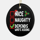 ニースいけな・ディペンダー頼ズ・ザ・クリスマス セラミックオーナメント (左)