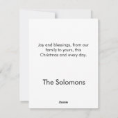 ニースいけな、ポーソームのフラットクリスマスカード シーズンカード (裏面)