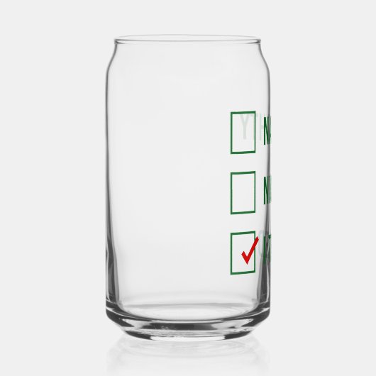 ニースいけな、私は試した – クリスマスおもしろい引用文 ガラス缶 (右)