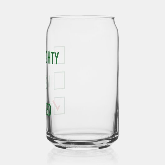 ニースいけな、私は試した – クリスマスおもしろい引用文 ガラス缶 (左)