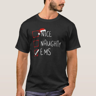ニースいけなEMSクリスマスリスト救急医療 Tシャツ