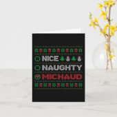 ニースいけなMICHAUDクリスマスリスト醜い カード (黄色い花)