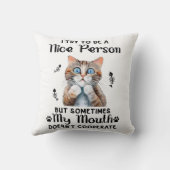 ニースおもしろいキャットことわざ クッション (裏面)