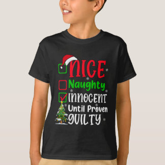 ニースおもしろいシいけなノーセントクリスマス大人 Tシャツ