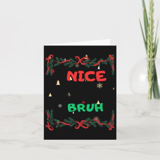 ニースおもしろいブいけなルクリスマス カード (正面)