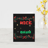 ニースおもしろいブいけなルクリスマス カード (黄色い花)
