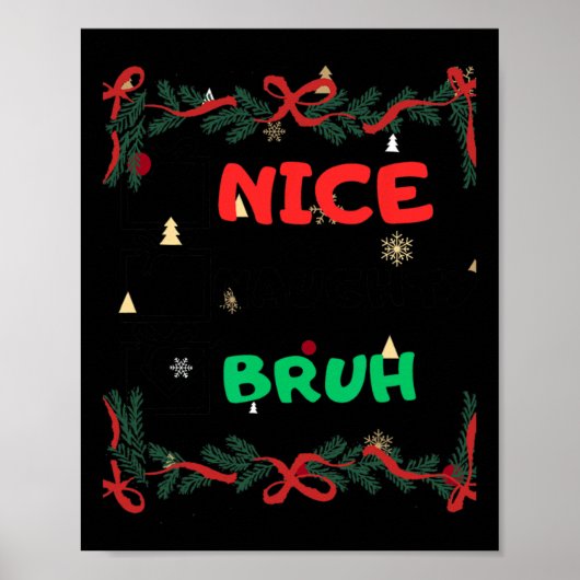 ニースおもしろいブいけなルクリスマス ポスター (正面)