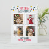 ニースおもしろいリスト過大評価4写真クリスマス シーズンカード (スタンド正面)