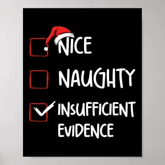 ニースおもしろい不十分いけなな証拠クリスマ ポスター (正面)