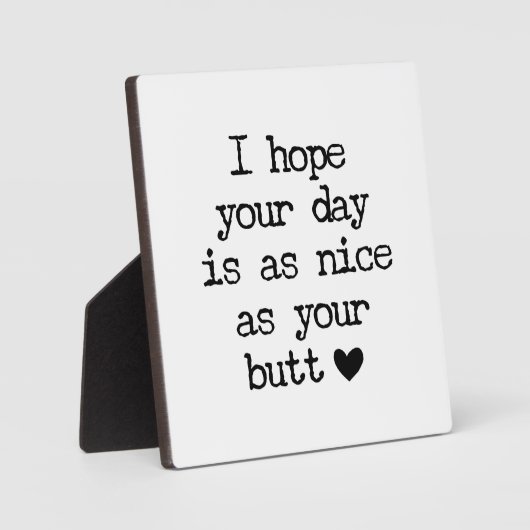 ニースお尻ファームハウスおもしろいバスルームの標識 フォトプラーク (正面)