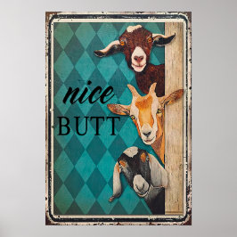 ニースお尻 – ホームデコールウォールアート ポスター