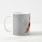 ニースかわいらしガールブルーアイズブロンドヘアウーマン コーヒーマグカップ (左)