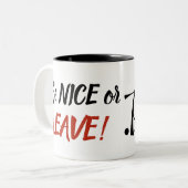 ニースがあれば許可のマグ2はおもしろいな深刻にある調子を与えました ツートーンマグカップ (正面左)