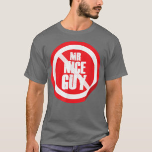 ニースさん赤い交通標識おもしろいミニマルカッコいい私 Tシャツ