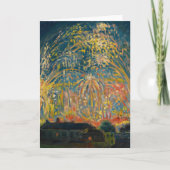 ニースで花火 | Nikolai Tarkhov カード (正面)