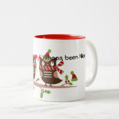 ニースのクリスマスのマグがあるいけないWhoosがあるWhoos ツートーンマグカップ (正面右)