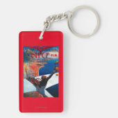 ニースのフランスポスターの会合のDの航空 キーホルダー (裏面)