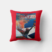 ニースのフランスポスターの会合のDの航空 クッション (裏面)