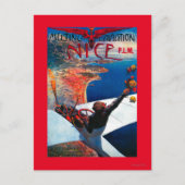 ニースのフランスポスターの会合のDの航空 ポストカード (正面)