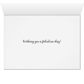 ニースの写真誕生日カード (内部横(下))