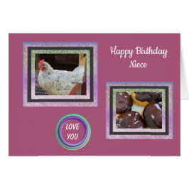 ニースの写真誕生日カード