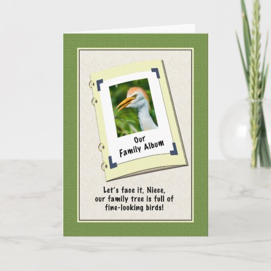 ニースの誕生日カードとキャトルエグレット カード (正面)