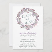 ニースの2倍 |ツインズボホリースベビーシャワー 招待状 (正面)