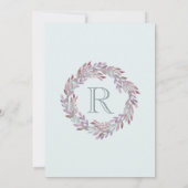 ニースの2倍 |ツインズボホリースベビーシャワー 招待状 (裏面)