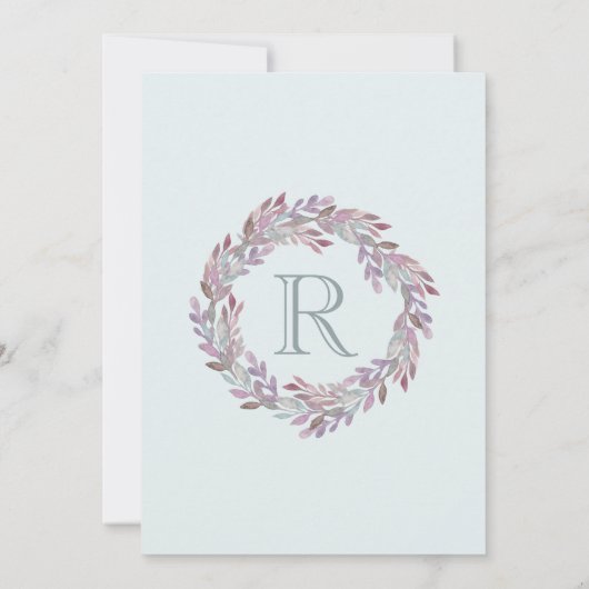 ニースの2倍 |ツインズボホリースベビーシャワー 招待状 (裏面)