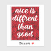 ニースは違う良いステッカーより シール (シート)