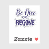 ニースまたはベゴネタイポグラフィことわざ シール (シート)